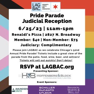 LAGBAC Judge’s Reception in Celebration of Chicago’s 52nd Annual Gay Pride Parade